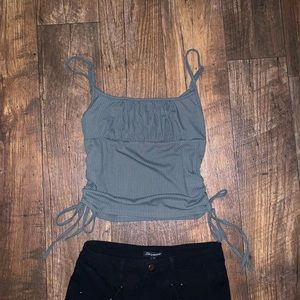 Side Tie Crop Tank